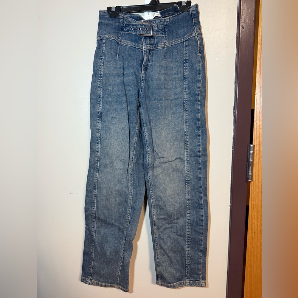 We The Free Blue Straight Leg Jeans